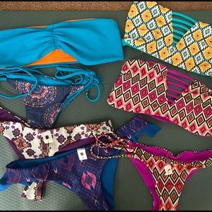 7 pieces of Reversible  mix and match suits size small and medium